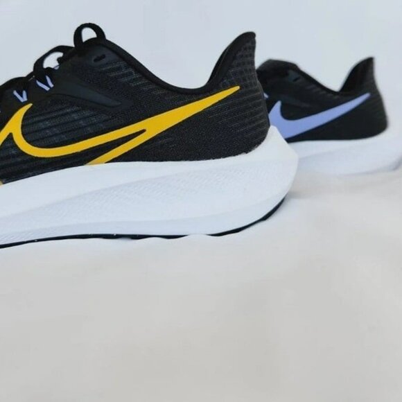 10 WOMEN'S Nike AIR ZOOM PEGASUS 39 BLACK PURPLE / YELLOW DH4072-004 - Picture 7 of 10